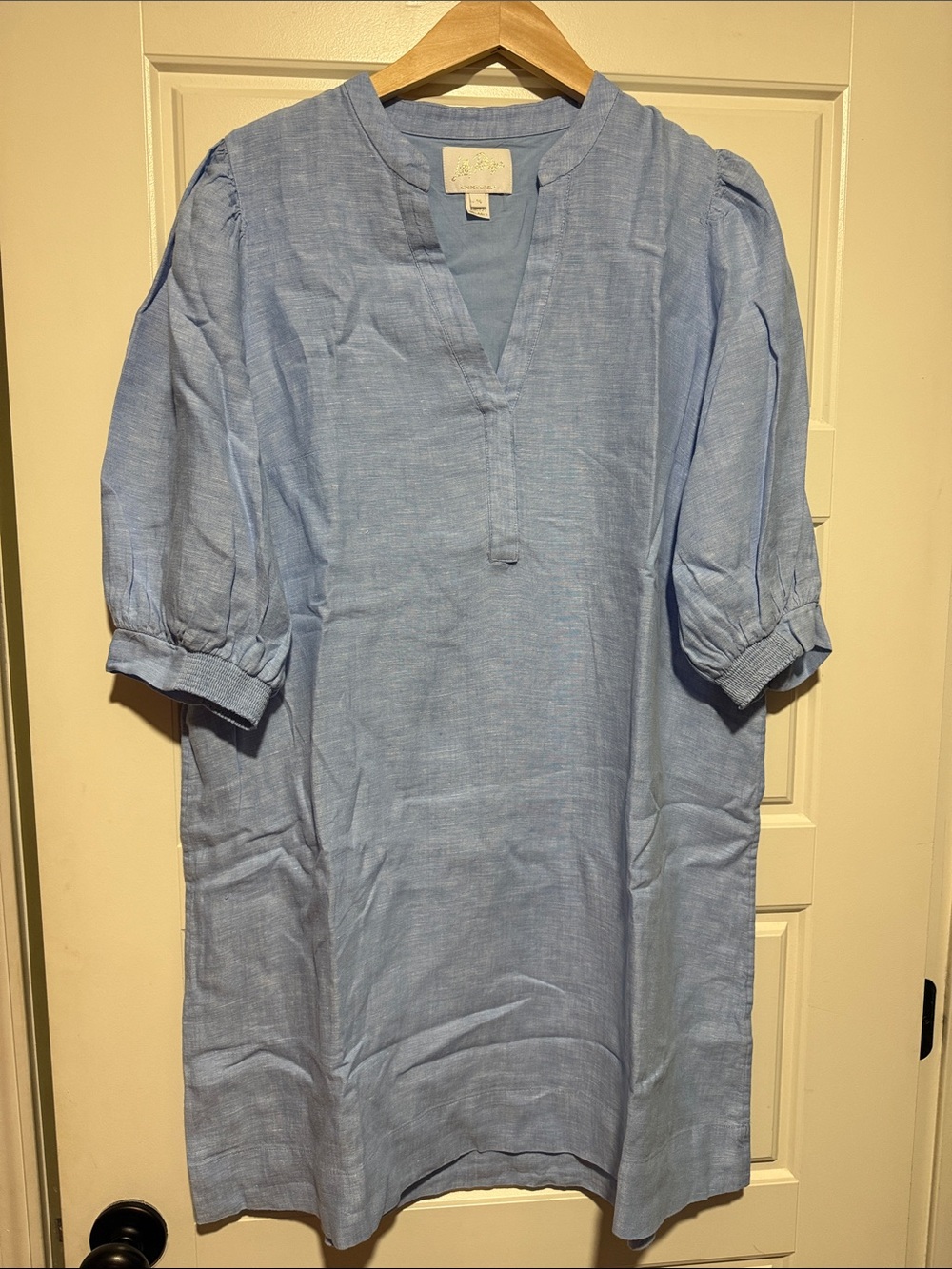 Lilly Pulitzer Mialeigh Linen Dress blue lagoon linen 16 nwot - Picture 5 of 12